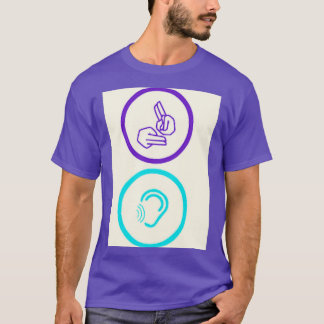 I UNDERSTAND for deaf and fingerspelling with lipr T-Shirt