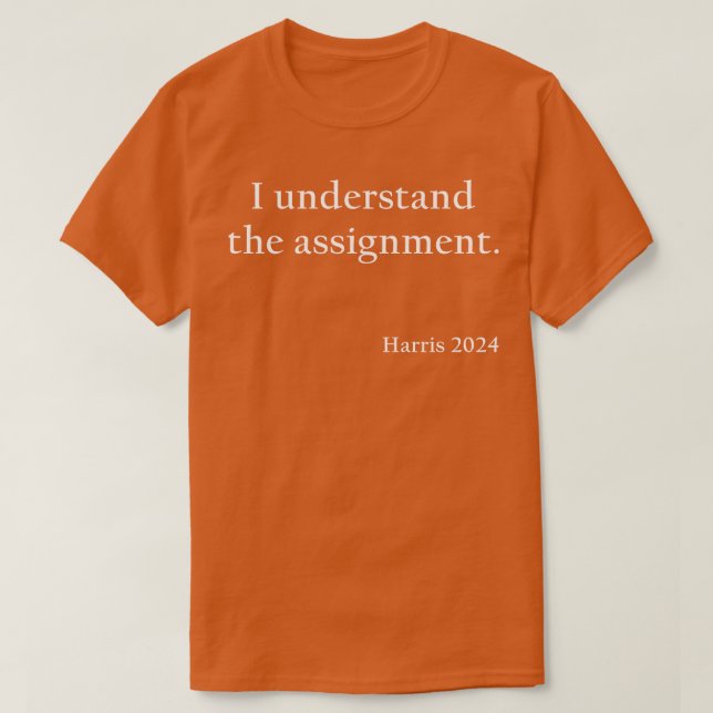 I understand the assignment  2024 Mug T-Shirt (Design Front)