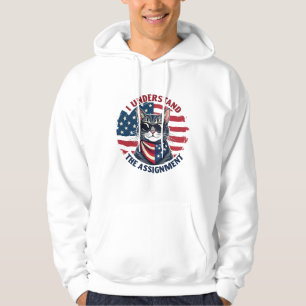 I Understand the Assignment Harris Walz Cat Lady  Hoodie