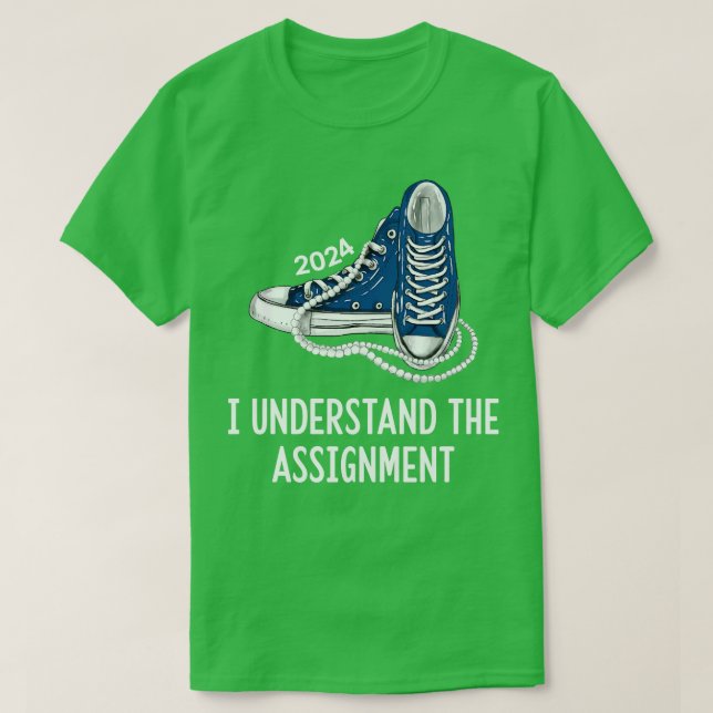 I Understand The Assignment Sneakers and Pearls Ka (Design Front)