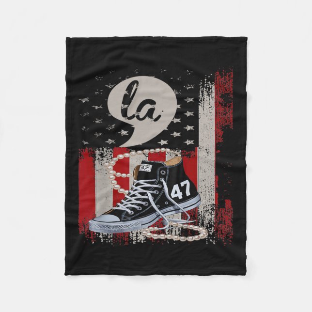 I Understand The Ignment Cute Shoes Election 2024  Fleece Blanket (Front)