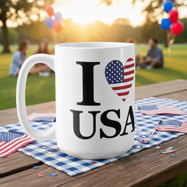 "I ❤️ USA" COFFEE MUG ("I ❤️ USA" COFFEE MUG)