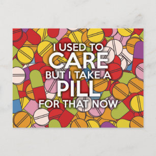 I USED TO CARE POSTCARD