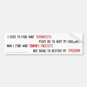 I used to fear... bumper sticker