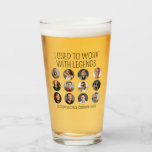 I Used To Work With Legends 12 Coworker Photo Glass<br><div class="desc">Give your coworker a hilarious send-off with this "I Used to Work with Legends" drinking glass. It features 12 coworker photos and space to add the departing colleague's name, a custom message, or the company name. A funny and thoughtful farewell gift idea for a coworker leaving their job or retiring,...</div>