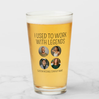 I Used To Work With Legends 4 Coworker Photo Beer Glass