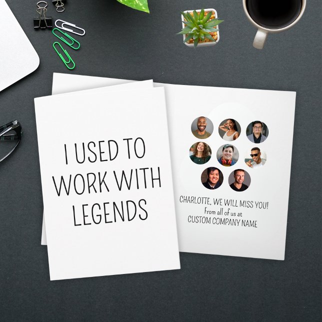 I Used To Work With Legends 8 Coworker Photo Card (I Used To Work With Legends 8 Coworker Photo Card
)