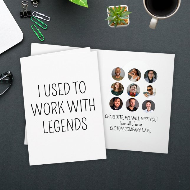 I Used To Work With Legends 9 Coworker Photo Card (I Used To Work With Legends 9 Coworker Photo Card
)
