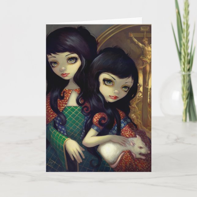 "I Vampiri:  La Sorelle" Greeting Card (Front)