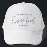 I’ve always been essential modern fun typography trucker hat<br><div class="desc">I’ve always been essential modern fun typography design. Stay home save lives, social distancing or essential key worker. Modern graphic typography design. Get your message over in a bright, fun, positive way with this colorful gift. Ideal for nurses, doctors, pharmacists, shop workers or any other key workers in your life...</div>