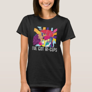 I ve Got Bi Ceps Bisexual Pride Bodybuilder LGBTQ  T-Shirt