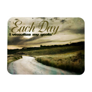 "I visualise my goals" Motivation Affirmation Flex Magnet