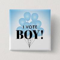 I Vote Boy Blue Balloons Gender Reveal Party