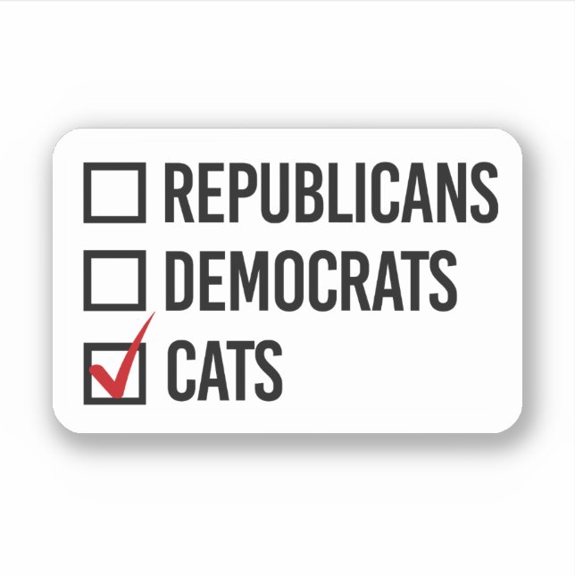I vote for cats (Front)