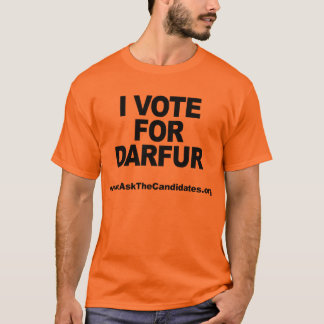 I Vote For Darfur T-Shirt