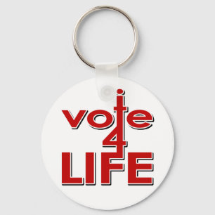 I Vote For Life Key Ring