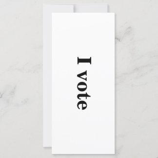 "I vote" Intention Card