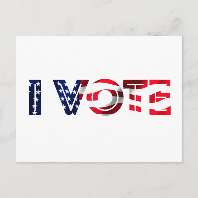 I Vote Postcard (Front)