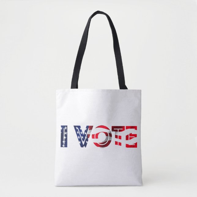 I Vote Tote Bag (Front)
