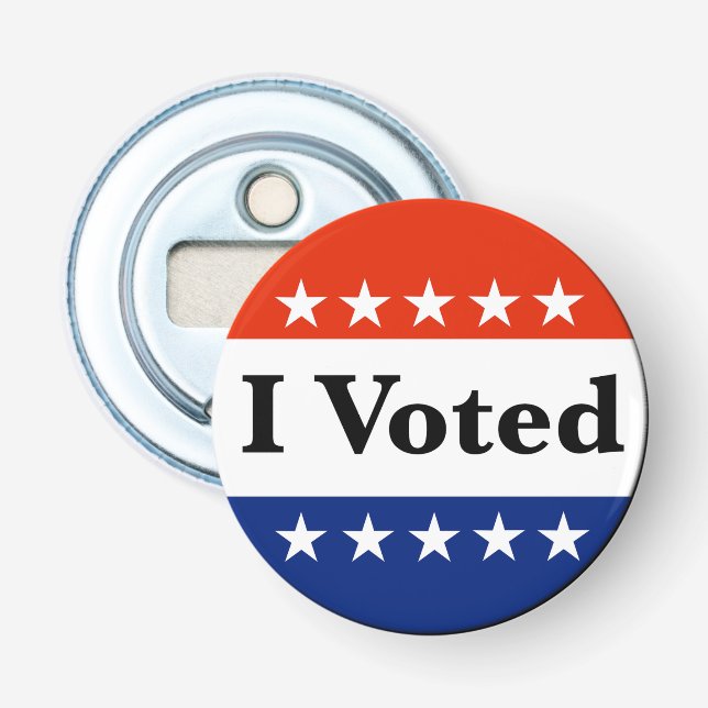 I Voted 2022 Elections Bottle Opener (Front)