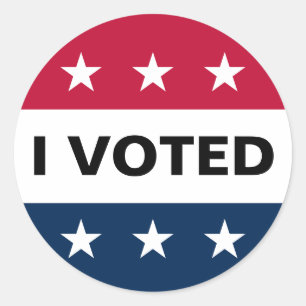 I Voted 2024 Elections Classic Round Sticker