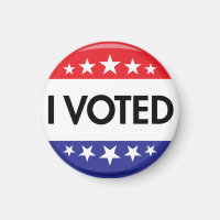 I Voted Button 2020 Election