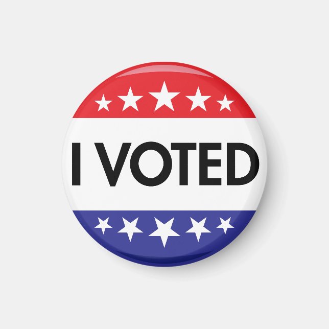 I Voted Button 2020 Election Magnet (Front)