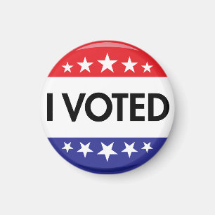 I Voted Button 2024 Election Magnet