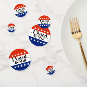 I Voted By Mail Confetti