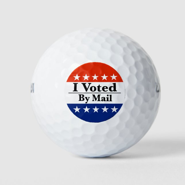 I Voted By Mail Golf Balls (Front)
