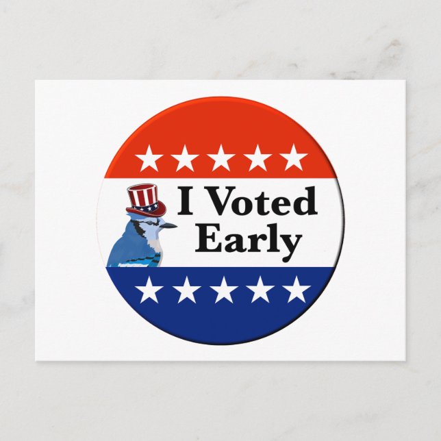 I Voted Early 2026 Elections Postcard (Front)