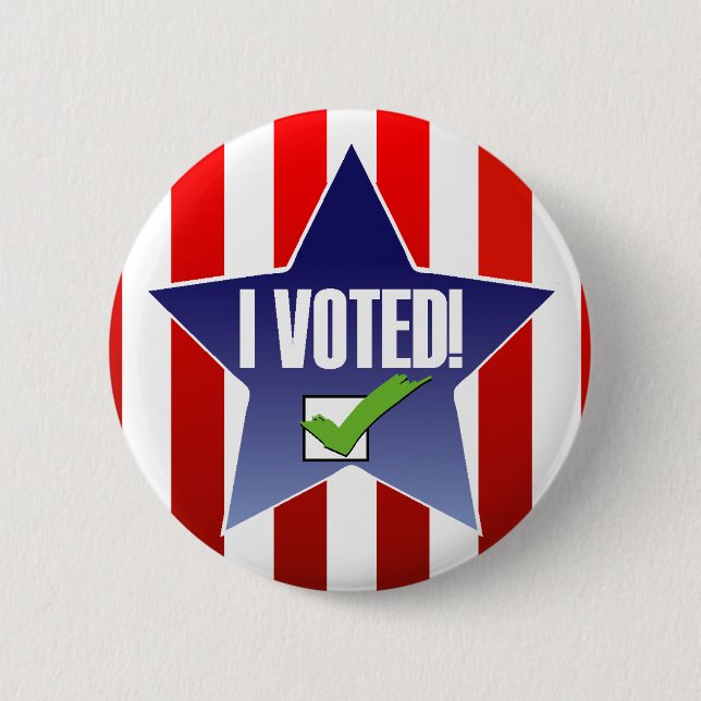 I Voted  Election Pin (Front)