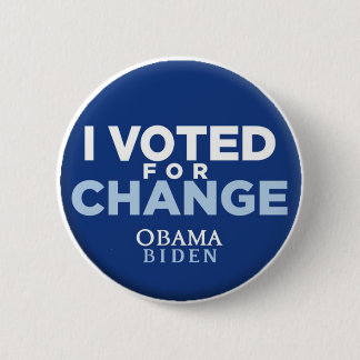 I Voted for Change Button