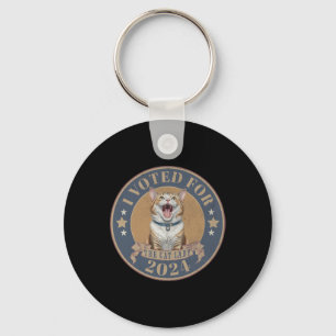 I Voted For Her Kamala Harris The Cat Lady Funny E Key Ring