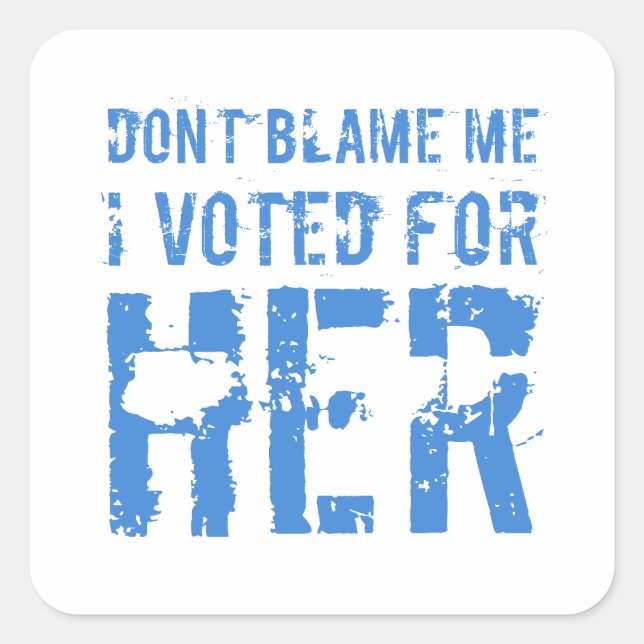 I Voted For Kamala Harris Square Sticker (Front)