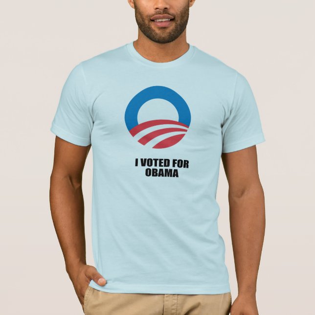 I VOTED FOR OBAMA T-Shirt (Front)