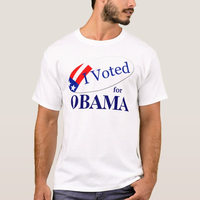 I voted for OBAMA T-Shirt (Front)