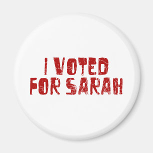 I Voted For Sarah Magnet