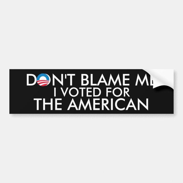 I Voted for The American Bumper Sticker (Front)