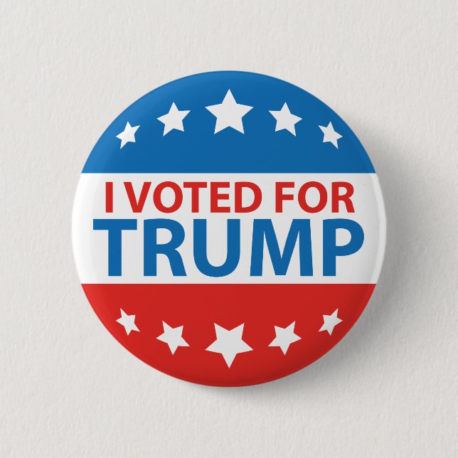 I Voted For Trump 6 Cm Round Badge (Front)