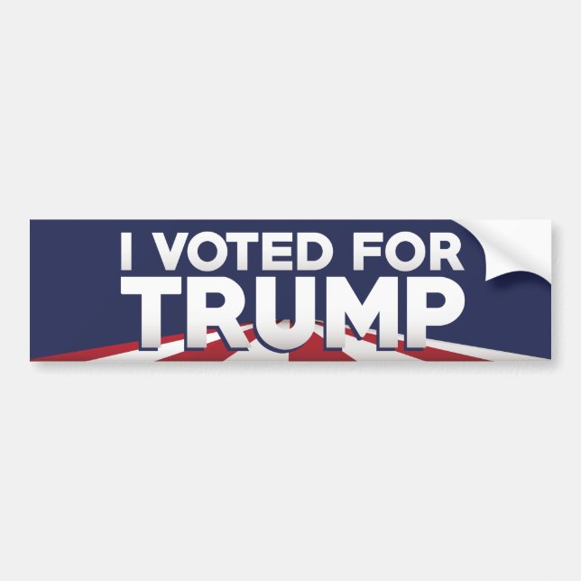 I Voted For Trump Bumper Sticker (Front)