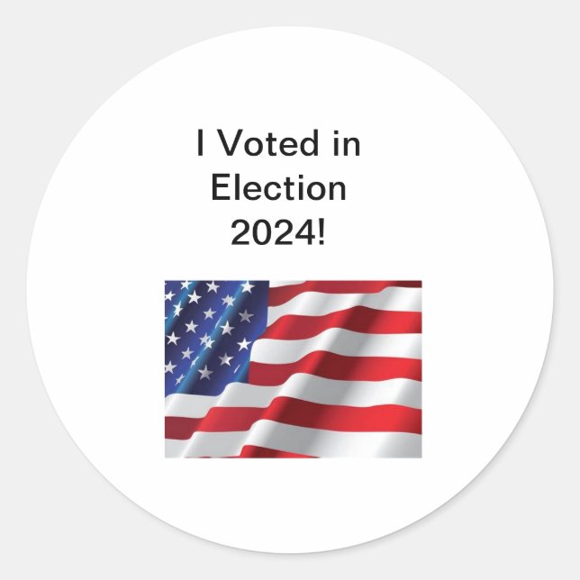 I Voted in Election 2024! Sticker (Front)