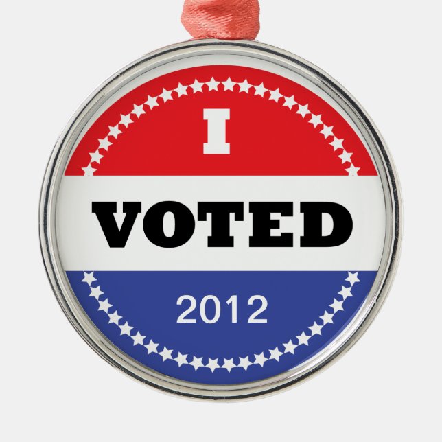 I Voted Ornament (Front)