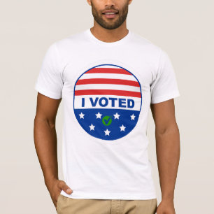I Voted – Patriotic Election Sticker T-Shirt