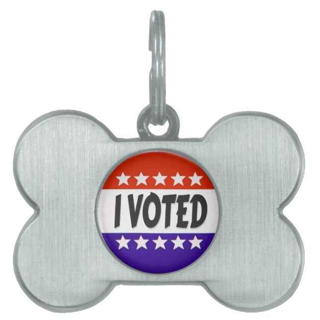 I Voted Pet ID Tag (Front)
