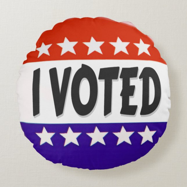 I Voted Round Cushion (Front)