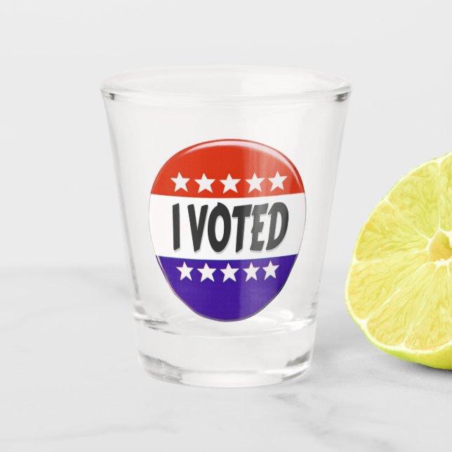 I Voted Shot Glass (Front)