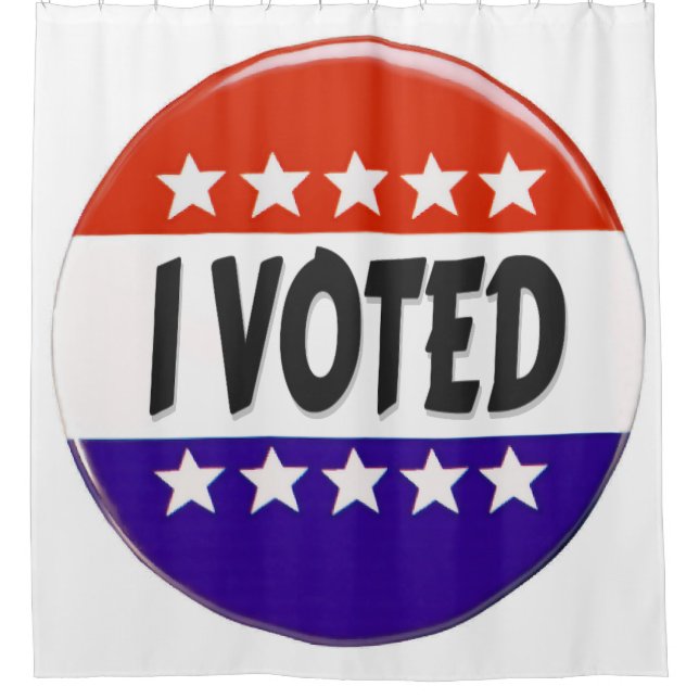 I Voted Shower Curtain (Front)
