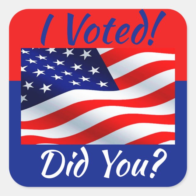 I Voted Sticker (Front)