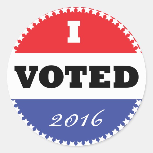 I Voted Sticker (Front)
